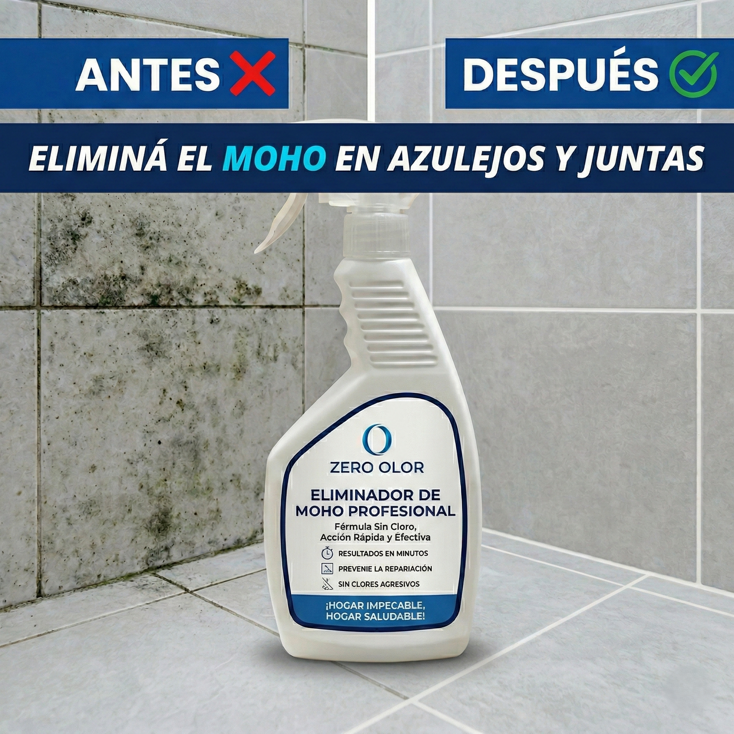 Spray Eliminador de Moho Zero Olor